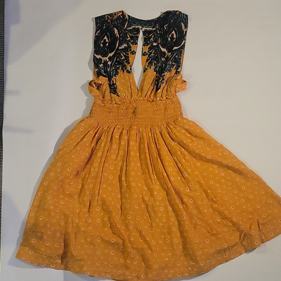 Free People Dresses & Skirts - Free people Orange Mini dress size small